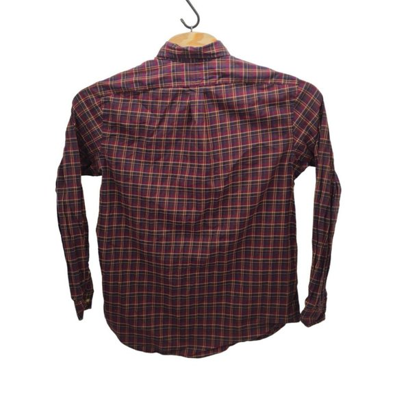 Ralph Lauren Mens Large Brown Plaid Long Sleeve Button Down Cotton Shirt Classic - Picture 5 of 11